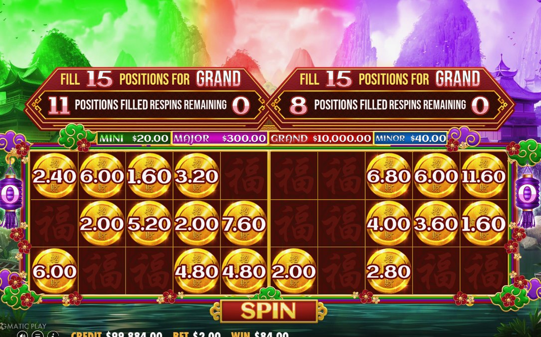 Prosperity upgrades three MONEY values in one respin