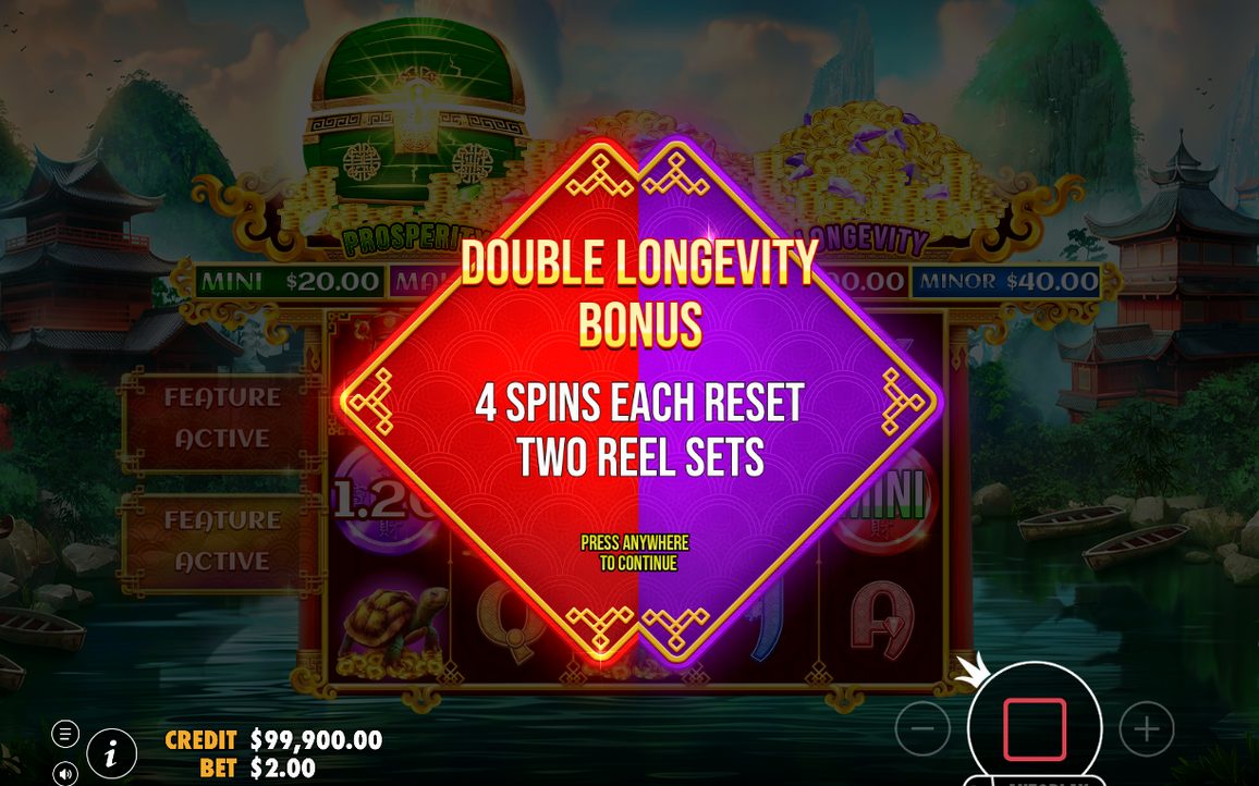 Three chests waiting with their respin counters